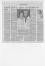 Miami Herald article: Greek family begins new memories