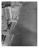 Aerial view of North Beach oceanfront hotels and buildings looking north