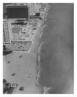 Aerial view of North Beach oceanfront hotels and buildings looking north