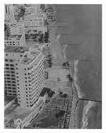 Aerial view of North Beach oceanfront hotels and buildings looking north