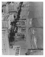 Aerial view of North Beach oceanfront hotels and buildings looking north