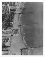 [1972/1974] Aerial view of North Beach oceanfront hotels and buildings looking north