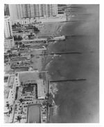 Aerial view of North Beach oceanfront hotels and buildings looking north