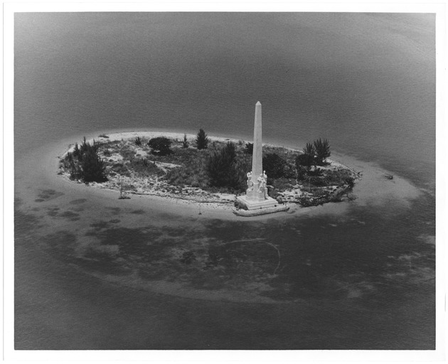 Aerial view of Flagler Monument Island - Recto