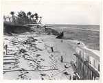 View of bulkhead failure and ocean front in an unknown location