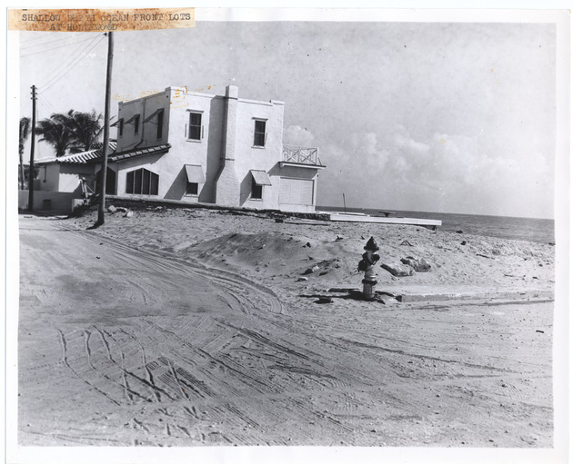 Shallow depth ocean front lots at Hollywood - Recto