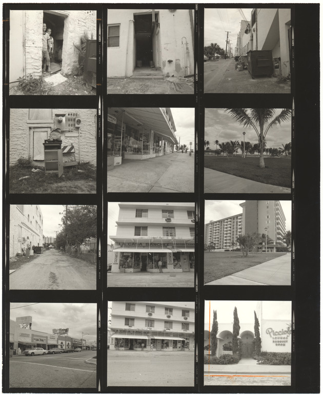 Collection of slides of street scenes - Recto Photograph