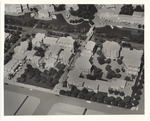 Building construction scale model of two city blocks