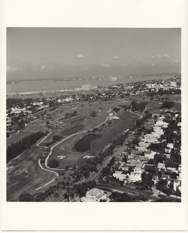 Aerial view of the Miami Beach Municipal Golf Club - Recto Photograph