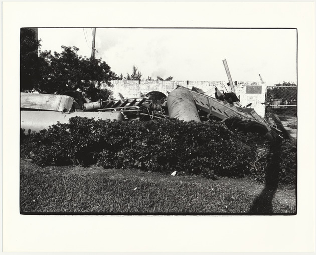 View of a demolished structured or building - Recto Photograph