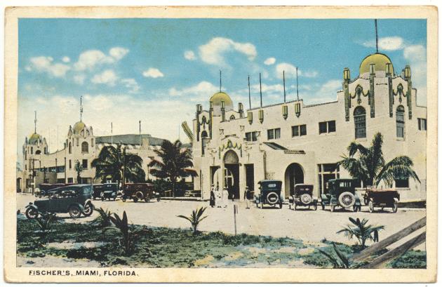 Fischer's Casino (Fisher's Casino) - Postcard, recto: Fischer's [Fisher's] Miami, Florida 