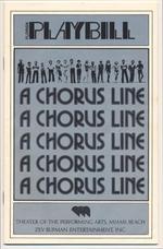 A Chorus Line Playbill