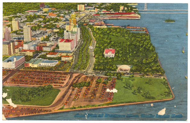 Aerial View of Downtown Miami, Florida looking North - Recto