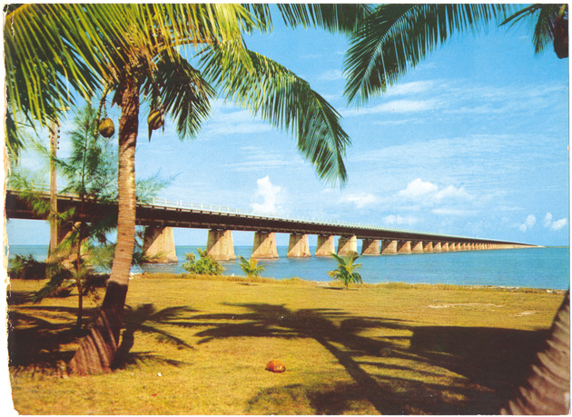 Seven Mile Bridge as Seen from Pigeon Key - Recto