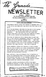 [1981-09-19] The Grenada newsletter, September 19, 1981