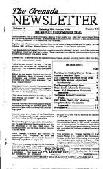 The Grenada newsletter, October 18, 1986