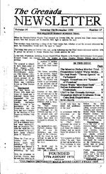 The Grenada newsletter, November 8, 1986