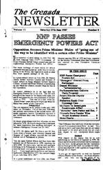 The Grenada newsletter, June 27, 1987