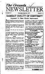 The Grenada newsletter, July 11, 1987