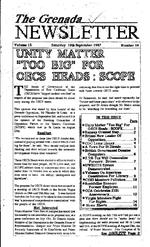 The Grenada newsletter, September 19, 1987