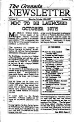 The Grenada newsletter, October 10, 1987