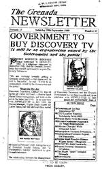 The Grenada newsletter, September 30, 1989