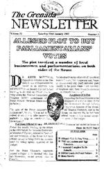 [1993-01-23] The Grenada newsletter, January 23, 1993