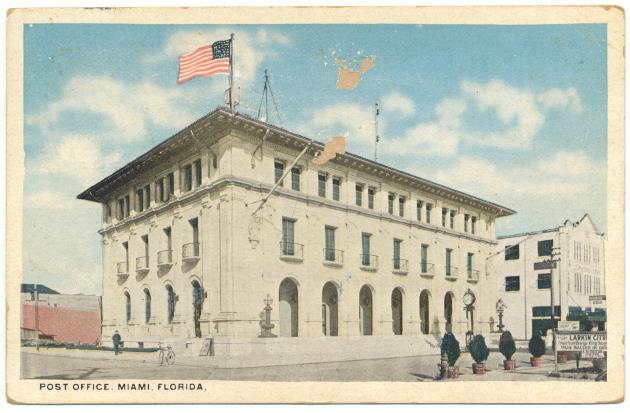 Post Office, Miami, Florida - Recto