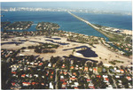Aerial view of Biscayne Bay from Pine Tree Drive in Miami Beach.