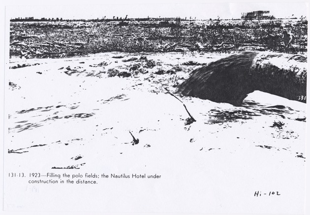 Filling the polo fields; the Nautilus Hotel under construction in the distance