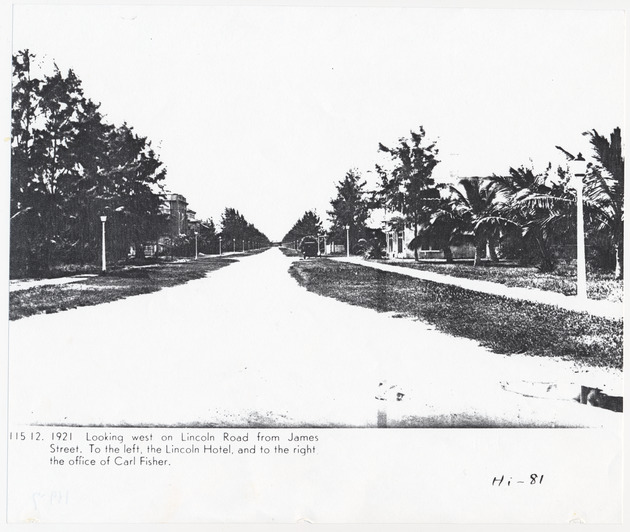 Looking west on Lincoln Road