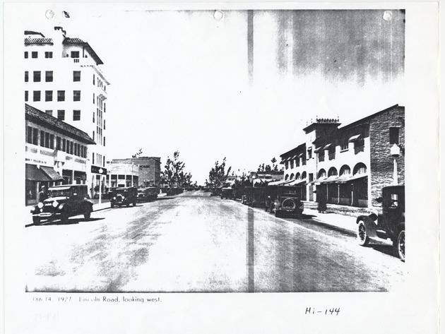 Lincoln Road looking west