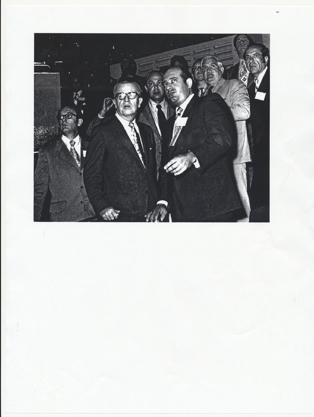 Mayor Jay Dermer at the 1972 Democratic Convention in Miami Beach