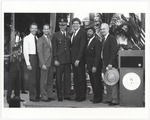 Mayor Alex Daoud and City officials at different events, late 1980s
