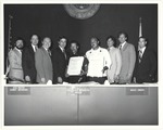 Miami Beach Mayor Alex Daoud at official city events and proclamations, 1980s
