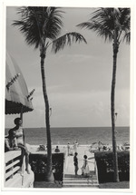 Hotel exit to the ocean