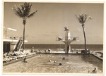 Hotel pool and springboard