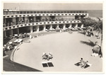 Hotel solarium overlooking the ocean