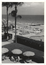 Hotel pool overlooking ocean