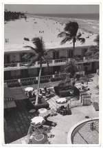 View of hotel pool and the ocean