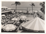 Hotel guests at the pool