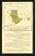 [1930/1939] Postcard showing area Everglades National Park will cover in South Florida