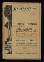Souvenir of the official opening Gulf-to-Atlantic waterway of Florida