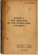 Report on the drainage of the Everglades of Florida