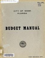 Budget manual