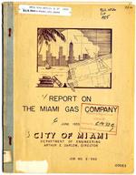 Report on the Miami Gas Company