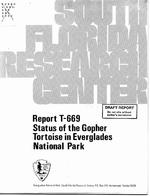 [1982-06] Status of the Gopher Tortoise in Everglades National Park