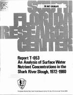An Analysis of Surface Water Nutrient Concentrations in Shark River slough, 1972-1980