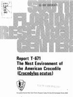 The Nest Environment of the American Crocodile (Crocodylus acutus)