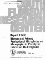 [1982-05] Biomass and Primary Production of Microphytes and Macrophytes in Periphyton Habitats of the Everglades